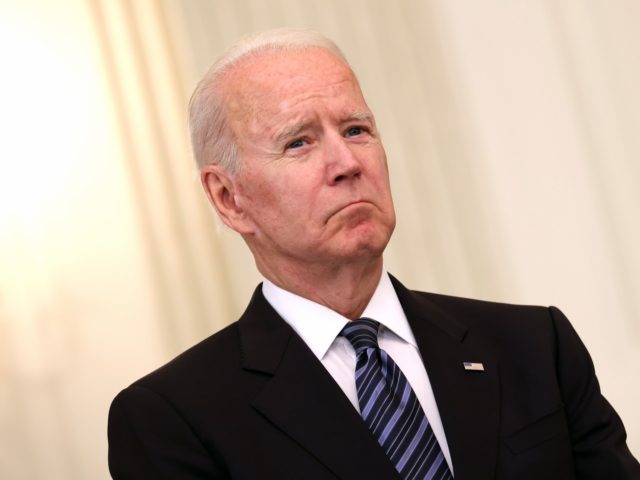 WASHINGTON, DC - JUNE 23: U.S. President Joe Biden looks on as Attorney General Merrick Ga