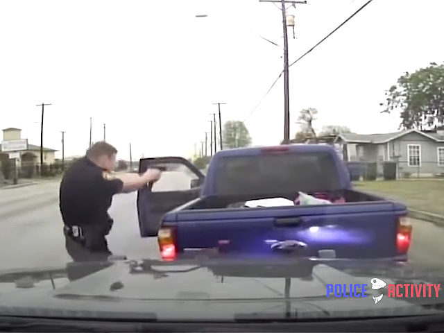 An officer in San Antonio, Texas, asked civilians to call 911 for police backup after his hand was shot and his radio destroyed in a gun battle on the side of the road.