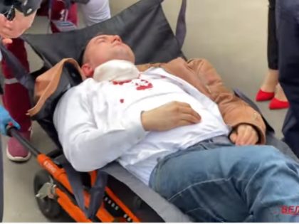 A dissident on trial in Belarus for his involvement in protests against the regime stabbed himself in the throat while in court on Tuesday, saying he feared retribution against his friends and family unless he pleaded guilty, Belarusian outlet Narodnya Naviny Vitsebska reported.