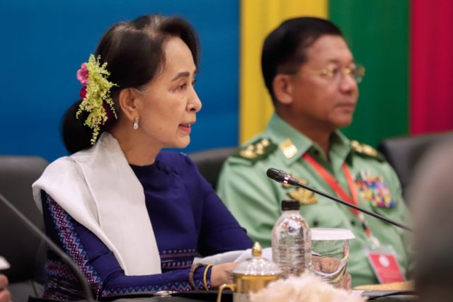 Aung San Suu Kyi has been in custody since February's coup