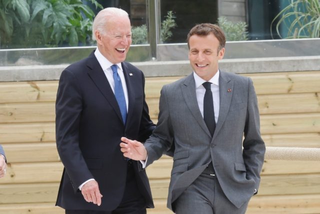 Biden and Macron will hold a bilateral meeting on Saturday morning