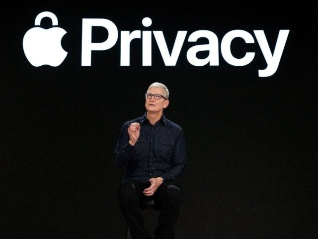 Apple CEO Tim Cook takes pride in his company's privacy offerings. (AFP/Getty)