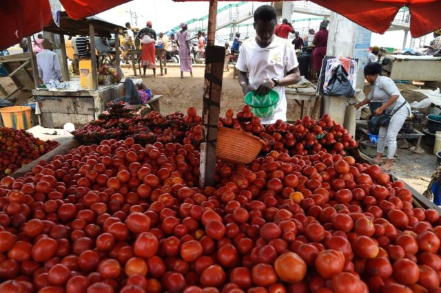 Food prices in Nigeria rose by more than 22 percent in May compared with a year earlier --