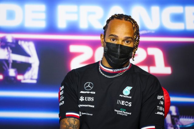 'Not a mistake': Lewis Hamilton holds a press conference ahead of the French Formula One G