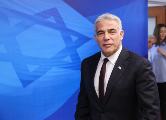 Israeli Foreign Minister Yair Lapid attended the first cabinet meeting of the new coalitio