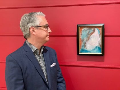 A painting by British pop icon David Bowie bought for about $4 at a Canadian store that re