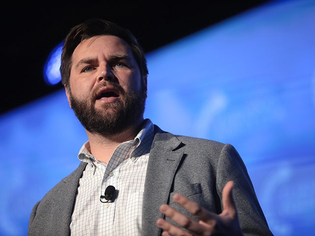 J. D. Vance speaking with attendees at the 2021 Southwest Regional Conference hosted by Turning Point USA at the Arizona Biltmore in Phoenix, Arizona.