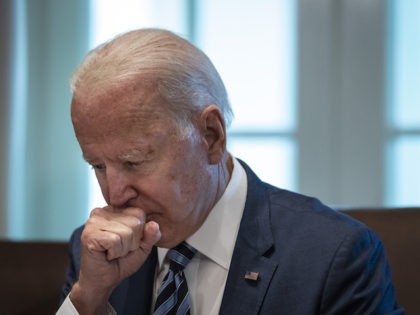 WASHINGTON, DC - JULY 20: U.S. President Joe Biden pauses while speaking at the start of a Cabinet meeting in the Cabinet Room of the White House on July 20, 2021 in Washington, DC. Six months into his presidency, this is Biden's second full Cabinet meeting. The White House said …