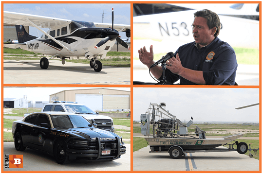Law Enforcement Resources sent from Florida to Texas border region by Governor Ron DeSantis. (Photos: Breitbart Texas/Randy Clark)
