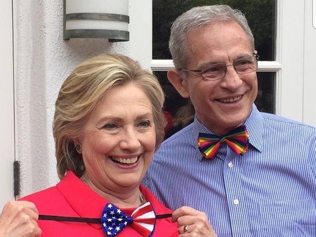 Democrat donor Ed Buck with failed presidential candidate Hillary Clinton (Facebook/Ed Buck)