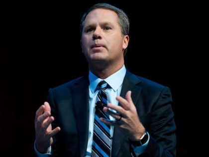 Walmart CEO Doug McMillon speaks during the Business Roundtable CEO Innovation Summit in W