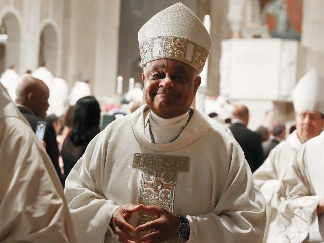 WASHINGTON, DC - MAY 21: New Archbishop of Washington, Wilton D. Gregory, participates in his Installation mass at the National Shrine of the Immaculate Conception, on May 21, 2019 in Washington, DC. Archbishop Gregory, is the former Archbishop of Atlanta and replaces former Archbishop of Washington Donald Cardinal Wuerl who …