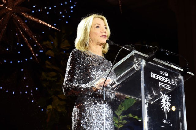 NEW YORK, NEW YORK - DECEMBER 16: Amy Gutmann speaks onstage during the Fourth Annual Berggruen Prize Gala celebrating 2019 Laureate Supreme Court Justice Ruth Bader Ginsburg In New York City on December 16, 2019 in New York City. (Photo by Ilya S. Savenok/Getty Images for Berggruen Institute )