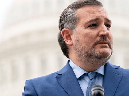 U.S. Sen. Ted Cruz (R-TX) speaks during a news conference outside the U.S. Capitol on April 29, 2021 in Washington, DC. A bipartisan group of Senators gathered in support of the Military Justice Improvement and Increasing Prevention Act, which would move the decision to prosecute a member of the military …