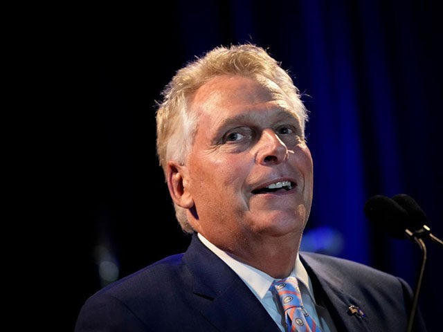 MCLEAN, VA - JUNE 8: Gubernatorial candidate Terry McAuliffe greets supporters at an election-night event after winning the Democratic primary on June 8, 2021 in McLean, Virginia. McAuliffe will face Republican nominee Glenn Youngkin in the state's general election this fall. McAuliffe previously served as Virginia governor from 2014-2018. (Photo …