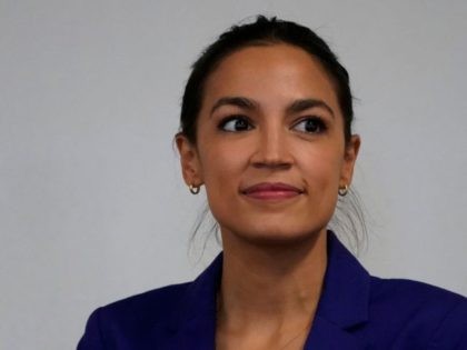 Democratic Reps. Alexandria Ocasio-Cortez participates in a press conference on the expand