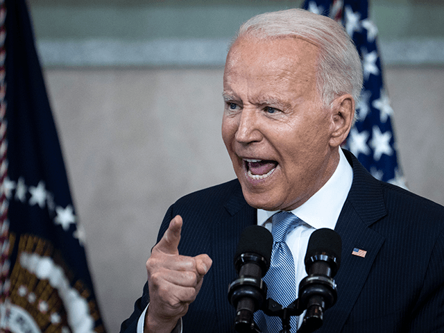 U.S. President Joe Biden speaks about voting rights at the National Constitution Center on July 13, 2021 in Philadelphia, Pennsylvania. Biden and Congressional Democrats are set to make another push for sweeping voting rights legislation as Republican state legislatures across the country continue to pass controversial voting access laws. (Photo …
