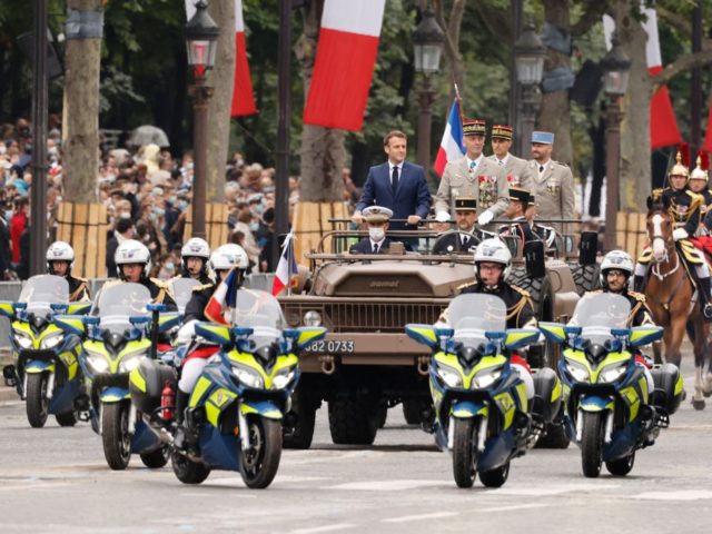 French President Emmanuel Macron and French Armies Chief of Staff General Francois Lecoint