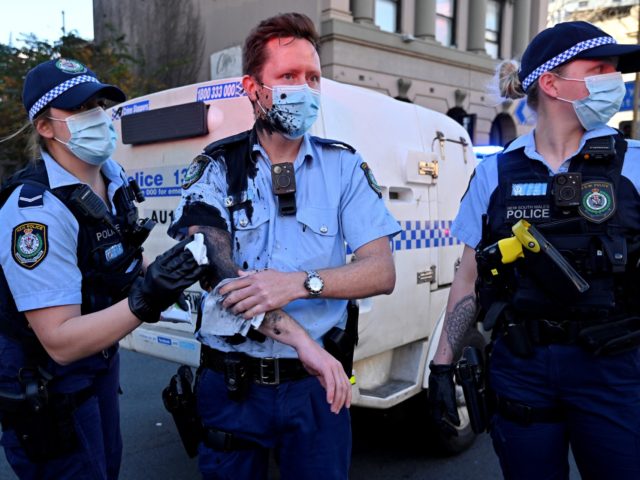 PICS: Freedom Rally Protesters Clash with Australian Police Following Draconian Lockdown