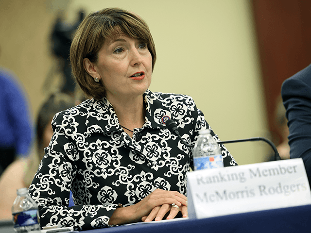 U.S. Rep. Cathy McMorris Rodgers (R-WA) testifies during a Republican-led forum on the origins of the COVID-19 virus at the U.S. Capitol on June 29, 2021 in Washington, DC. The forum examined the theory that the coronavirus came from a lab in Wuhan, China. (Photo by Kevin Dietsch/Getty Images)