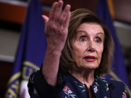 WASHINGTON, DC - JULY 22: House Speaker Nancy Pelosi (D-CA) gestures during her weekly new