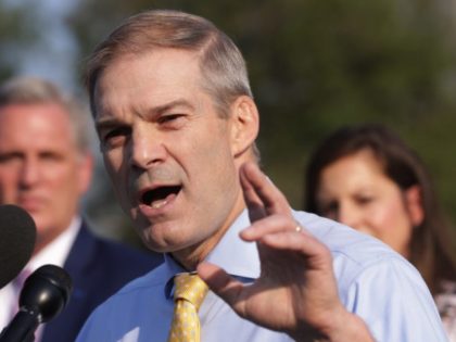 WASHINGTON, DC - JULY 27: U.S. Rep. Jim Jordan (R-OH) (C) speaks as House Minority Leader