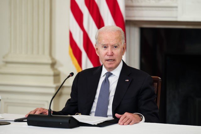 WASHINGTON, DC - JULY 30: U.S. President Joe Biden speaks before a meeting with Cuban-Amer