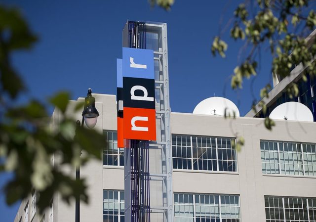 The headquarters for National Public Radio, or NPR, are seen in Washington, DC, September 17, 2013. The USD 201 million building, which opened in 2013, serves as the headquarters of the media organization that creates and distributes news, information and music programming to 975 independent radio stations throughout the US, …