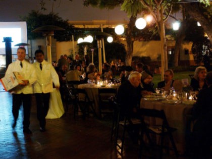 LOS ANGELES - OCTOBER 11: Guests dine at the Los Angeles Conservancy 25th Anniversary Gala