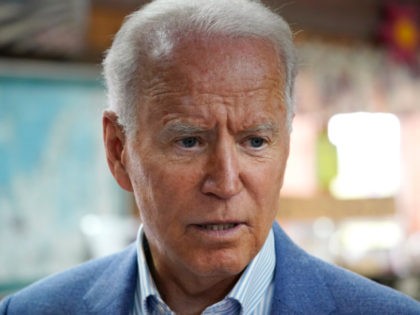 President Joe Biden visits the store at King Orchards fruit farm Saturday, July 3, 2021, i