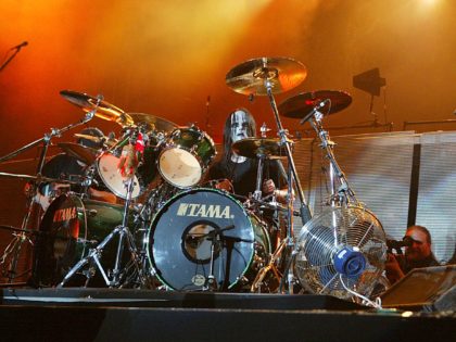 LEICESTERSHIRE, ENGLAND - JUNE 6: Metallica perform with substitute drummer Joey Jordison