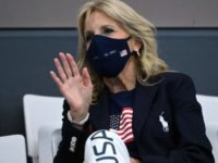 US Swimmers Chant Jill Biden's Name as First Lady Attends Tokyo Games