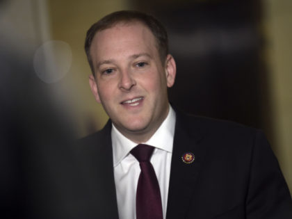 US Rep. Lee Zeldin (R- NY) speaks to reporters during a closed-door congressional meeting by former aide Fiona Hill, before members of the House of Representatives, on Capitol Hill October 14, 2019 in Washington,DC. - Fiona Hill, US President Donald Trump's former top Russia adviser, is testifying Monday before House …