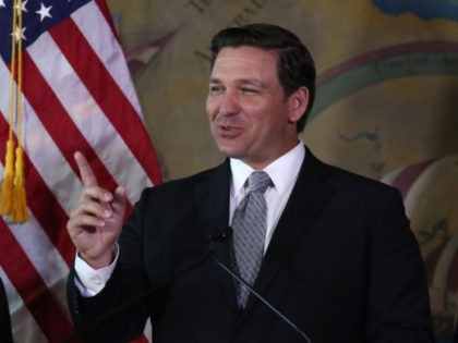 Newly sworn-in Gov. Ron DeSantis attends an event at the Freedom Tower where he named Barbara Lagoa to the Florida Supreme Court on January 09, 2019 in Miami, Florida. Mr. DeSantis was sworn in yesterday as the 46th governor of the state of Florida.(Photo by Joe Raedle/Getty Images,)