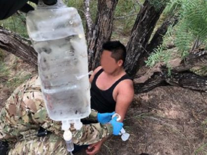 Freer Station Border Patrol agents rescue a Mexican migrant who became lost in the brush without water. (Photo: U.S. Border Patrol/Laredo Sector)