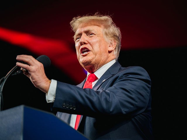 DALLAS, TEXAS - JULY 11: Former U.S. President Donald Trump speaks during the Conservative Political Action Conference CPAC held at the Hilton Anatole on July 11, 2021 in Dallas, Texas. CPAC began in 1974, and is a conference that brings together and hosts conservative organizations, activists, and world leaders in …