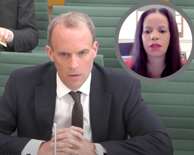 Claudia Webbe, Dominic Raab