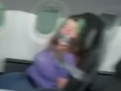 Woman on American Airlines