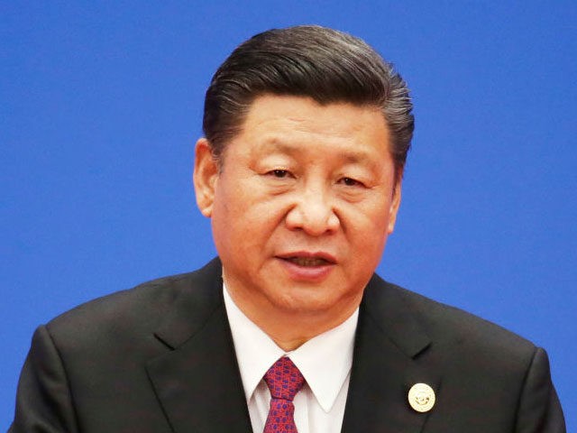 BEIJING, CHINA - MAY 15: Chinese President Xi Jinping attends a news conference at the end