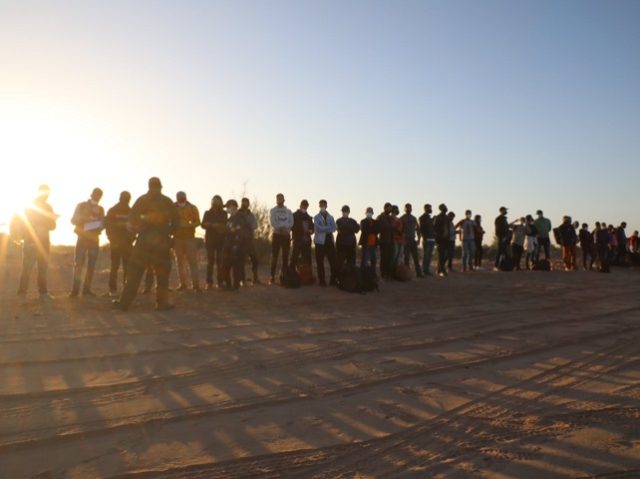 Yuma Sector Border Patrol agents continue to apprehend large migrant groups. (U.S. Border