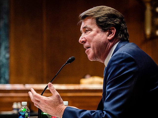 Sen. Bill Hagerty, R-Tenn., speaks during a Senate Appropriations subcommittee on Commerce