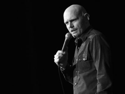 NASHVILLE, TN - APRIL 20: (EDITORS NOTE: Image has been converted to black and white) Comedian Bill Burr night 1 of 2 sold out performances during the Nashville Comedy Festival presented by Outback Concerts on April 20, 2018 at The Ryman Auditorium in Nashville, Tennessee. (Photo by Rick Diamond/Getty Images …