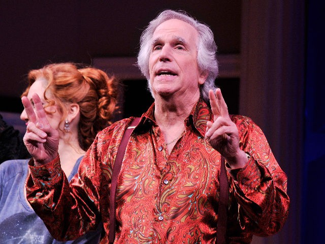 NEW YORK, NY - NOVEMBER 14: Actor Henry Winkler attends the curtain call for the opening n