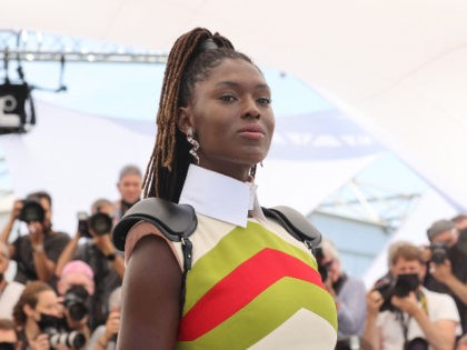 British actress Jodie Turner-Smith poses during a photocall for the film "After Yang" as part of the Un Certain Regard selection at the 74th edition of the Cannes Film Festival, southern France, on July 8, 2021. (Photo by Valery HACHE / AFP) (Photo by VALERY HACHE/AFP via Getty Images)