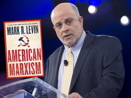 Conservative talk-show host Mark Levin speaks during the annual Conservative Political Act