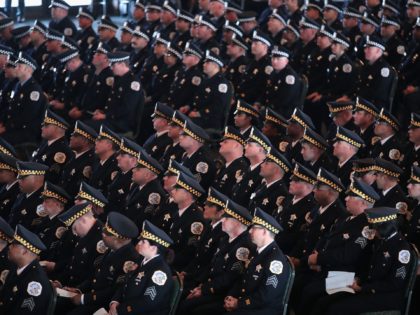 CHICAGO, IL - NOVEMBER 19: Chicago police officers attend a graduation and promotion cerem