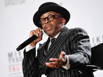 FILE - This June 18, 2012 file photo shows director Spike Lee talks about his Broadway directorial debut "Mike Tyson: Undisputed Truth", a one man show starring Mike Tyson, in New York. Lee is working on a yet untitled documentary about Michael Jackson's "Bad" album. Lee's documentary will be part …