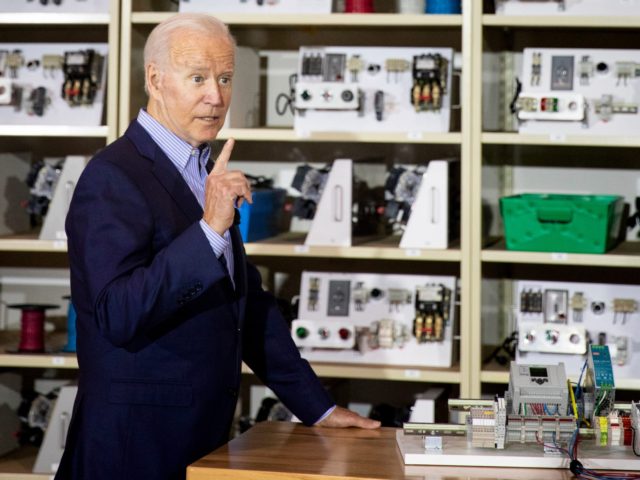 President Joe Biden visits the IBEW/NECA Electrical Training Center on Wednesday, July 21, 2021 in Cincinnati before a CNN town hall at Mount St. Joseph University.
