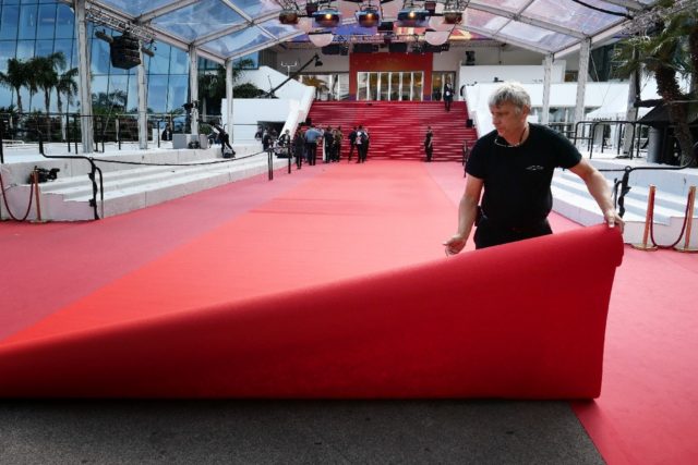 The famous Cannes red carpet in 2019. This year, it will be half the size and made of recy