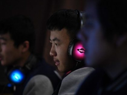 This photo taken on January 29, 2018 shows students practicing computer games in an eSport